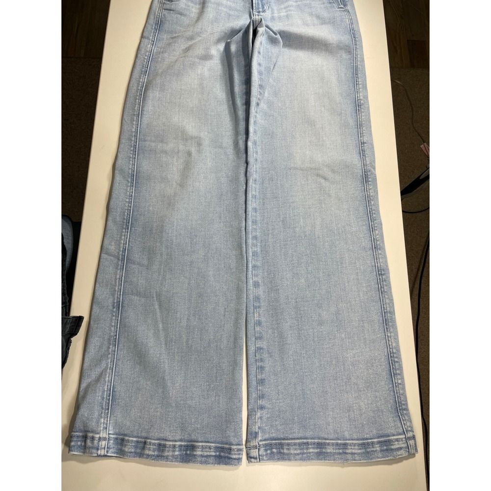 High Rise Wide Leg Joe's Jeans The Allana  W/26 Light Blue Starry Eyed LN 70s - Picture 12 of 16